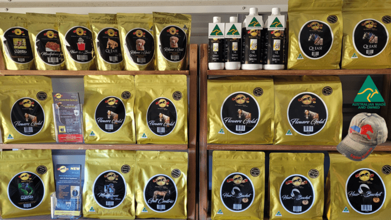 Shelf of products from Wattlelane Stables